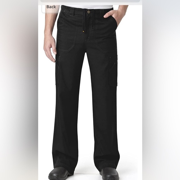 Carhartt Men's Ripstop Multi-Pocket Scrub Top and Bottoms. Size L. Black. - Picture 6 of 7